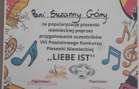 Zdjęcie dla aktualności: VIII Powiatowy Konkurs Piosenki Niemieckiej