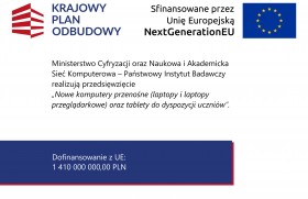 Zdjęcie dla aktualności: Nowe komputery przenośne oraz tablety do dyspozycji uczniów.