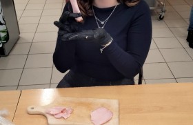 Zdjęcie dla aktualności: Klasa 2at nigdy nie wychodzi z zajęć głodna!