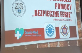 Warsztaty pierwszej pomocy w ramach akcji „Bezpieczne Ferie”.