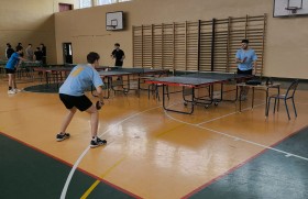 Zdjęcie dla aktualności: III miejsce w Rejonowych Zawodach w Drużynowym Tenisie Stołowym.